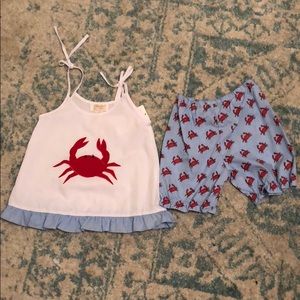 Girls crab set size 24 months NWT